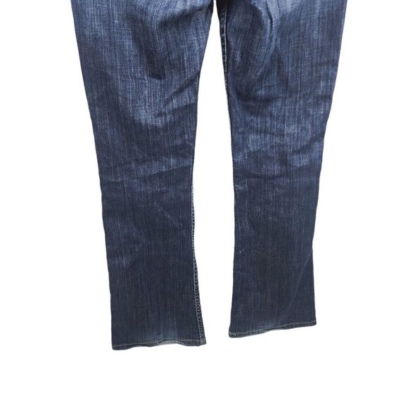 Hudson‎ Jeans Womens Size 27 Bootcut Black Flap Pockets Blue Denim - Picture 2 of 11